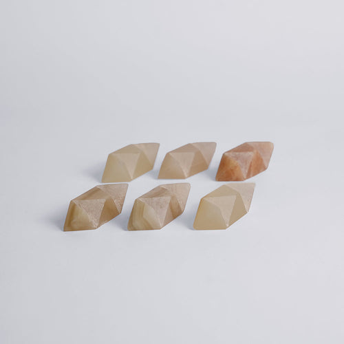 Burr Star Puzzle in Creamy Onyx
