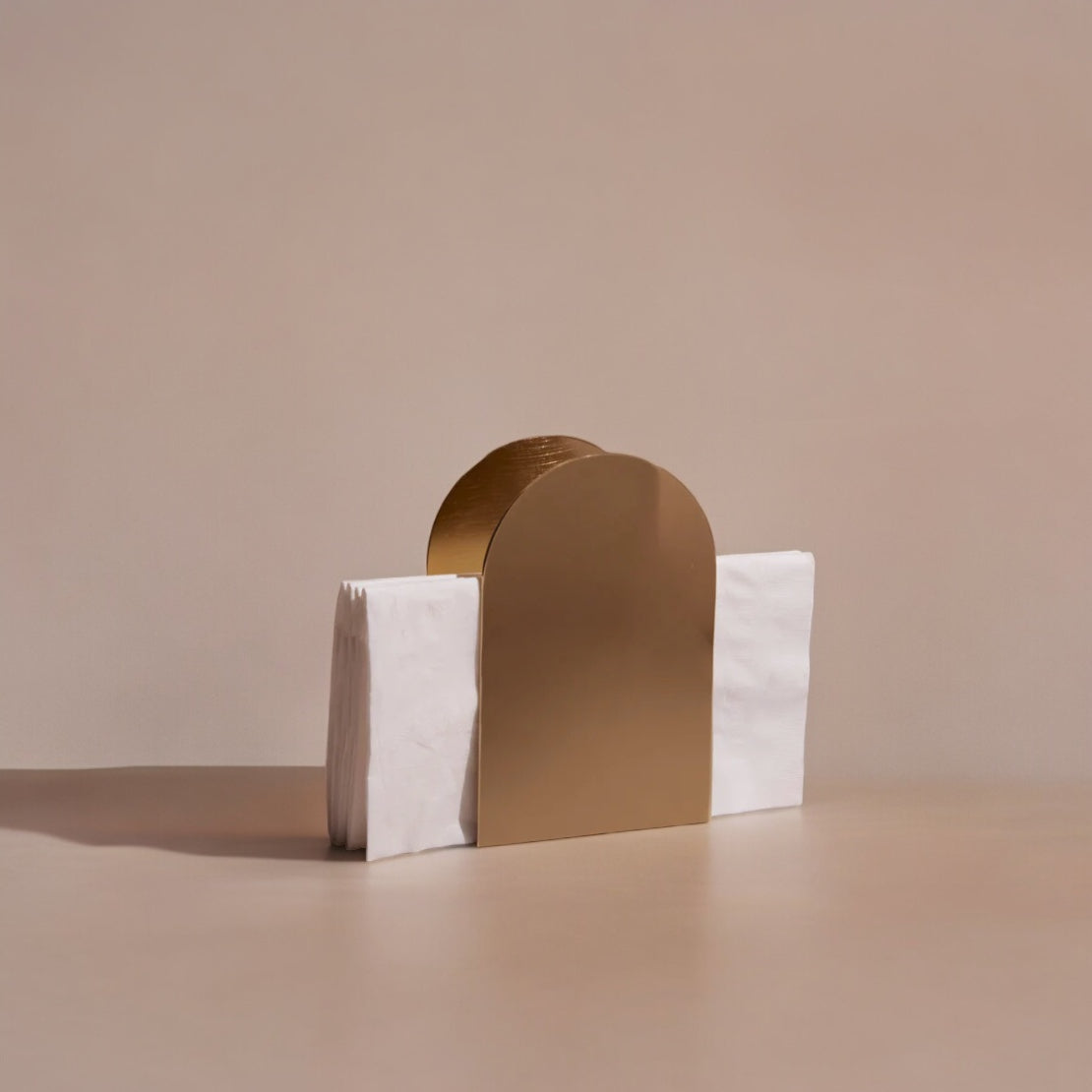Arco Brass Napkin Holder