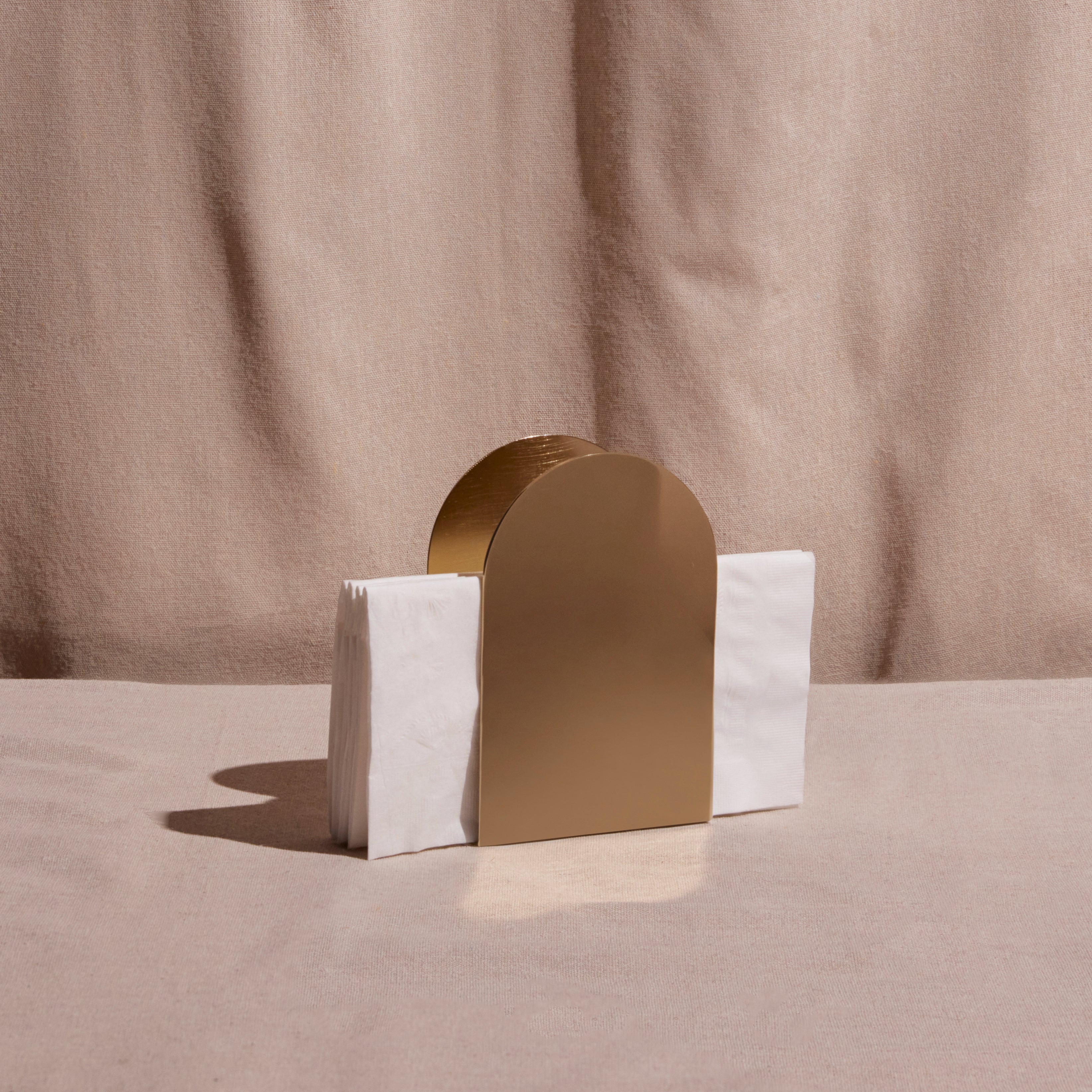 Arco Brass Napkin Holder
